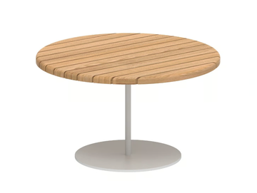 BUTLER - Round teak garden side table by Royal Botania - view 2